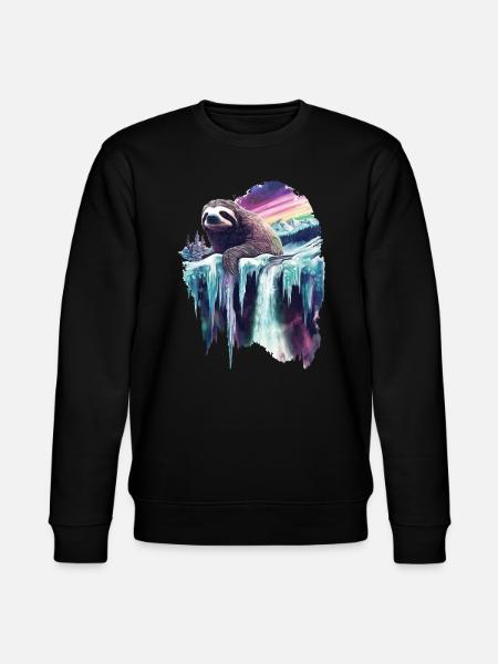 Faultier - Stanley/Stella Unisex Bio-Sweatshirt CHANGER  - Schwarz