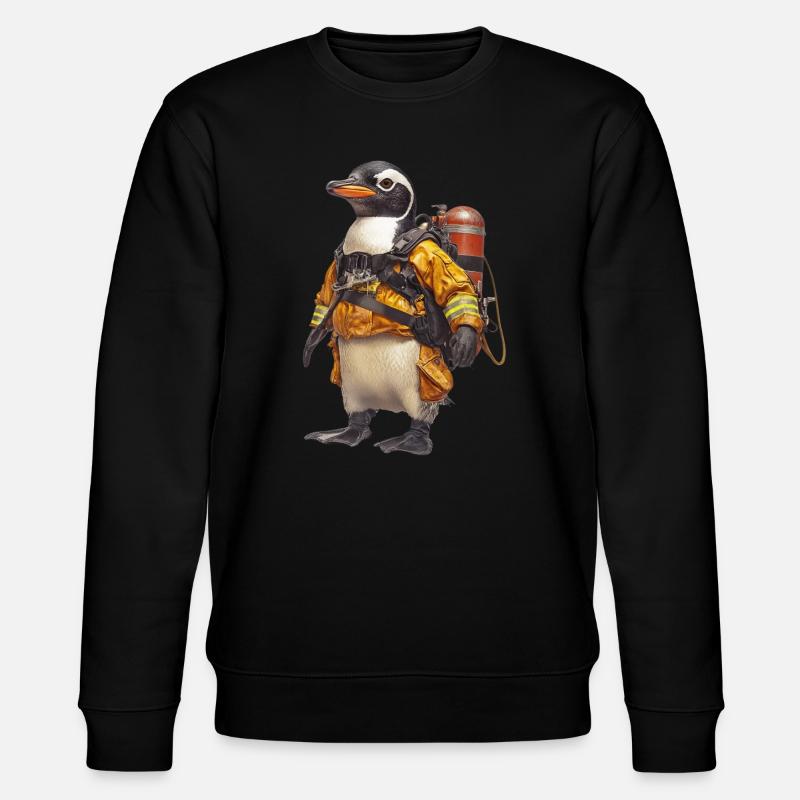 Pinguin - Stanley/Stella Unisex Bio-Sweatshirt CHANGER - Schwarz