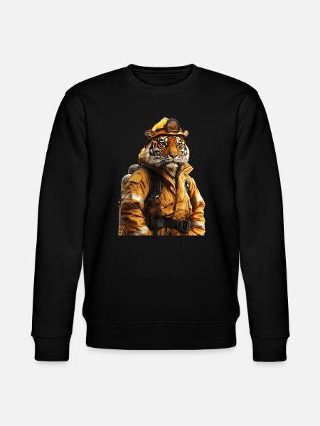 Tiger - Stanley/Stella Unisex Bio-Sweatshirt CHANGER - Schwarz