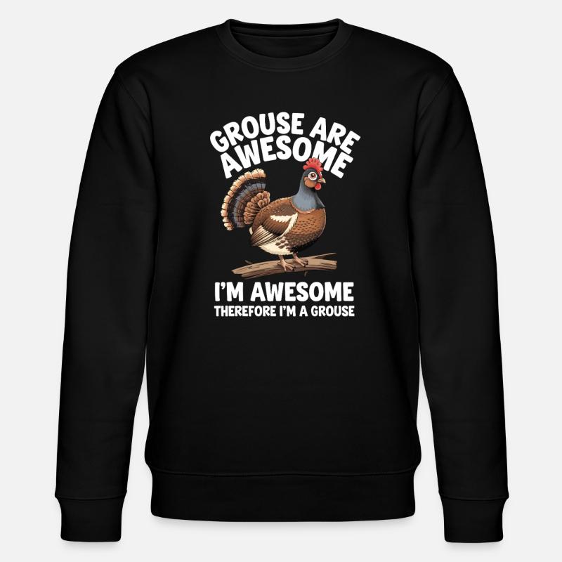 Auerhahn - Stanley/Stella Unisex Bio-Sweatshirt CHANGER  - Schwarz