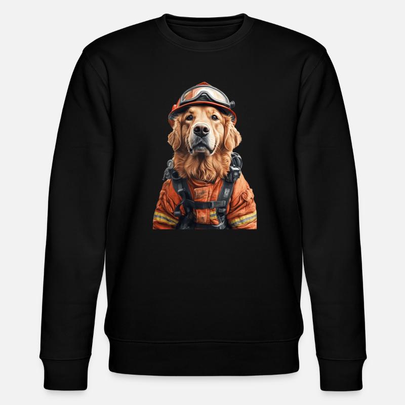Golden Retriever - Stanley/Stella Unisex Bio-Sweatshirt CHANGER  - Schwarz