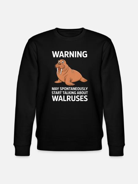 Walross - Stanley/Stella Unisex Bio-Sweatshirt CHANGER - Schwarz