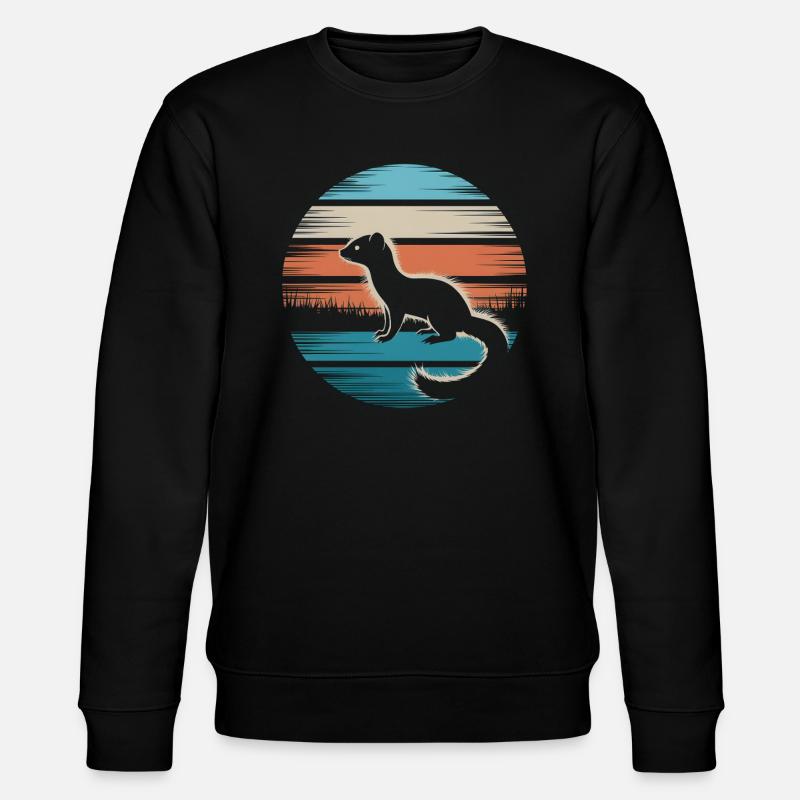 Wiesel - Stanley/Stella Unisex Bio-Sweatshirt CHANGER  - Schwarz