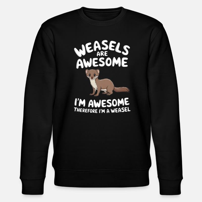 Wiesel - Stanley/Stella Unisex Bio-Sweatshirt CHANGER  - Schwarz