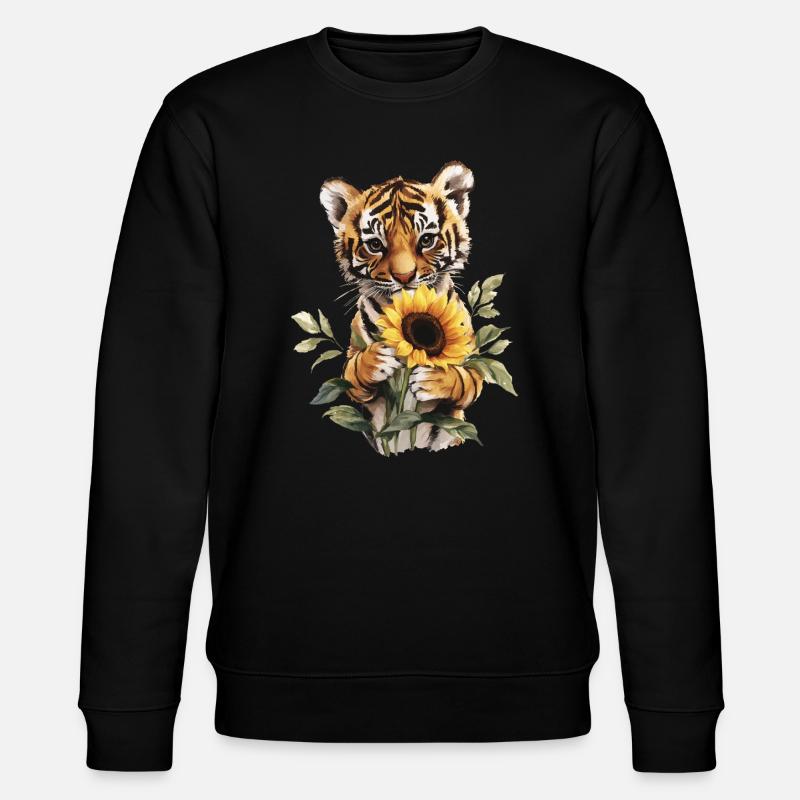 Gepard - Stanley/Stella Unisex Bio-Sweatshirt CHANGER  - Schwarz