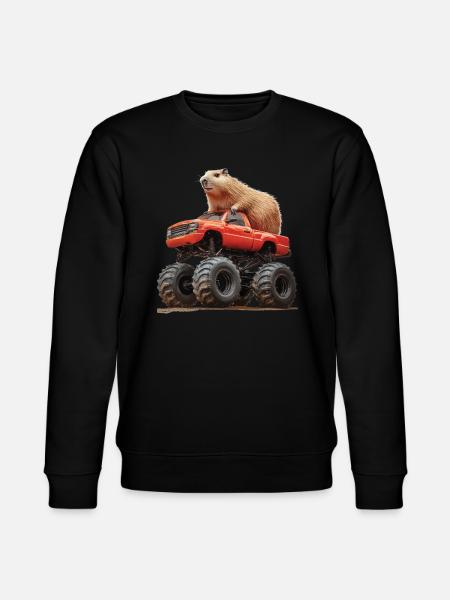 Wasserschwein - Stanley/Stella Unisex Bio-Sweatshirt CHANGER - Schwarz