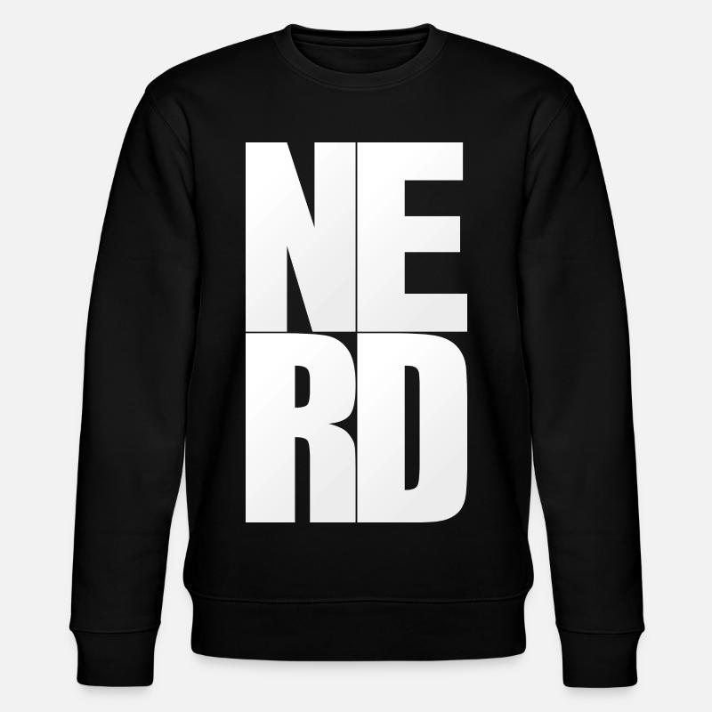 NERDY forever - NERD - Stanley/Stella CHANGER Unisex Organic Sweatshirt - black