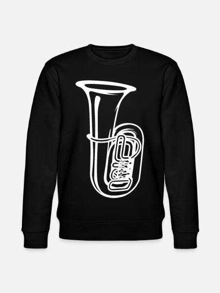Tuba Sketch - Stanley/Stella CHANGER Unisex Organic Sweatshirt - black
