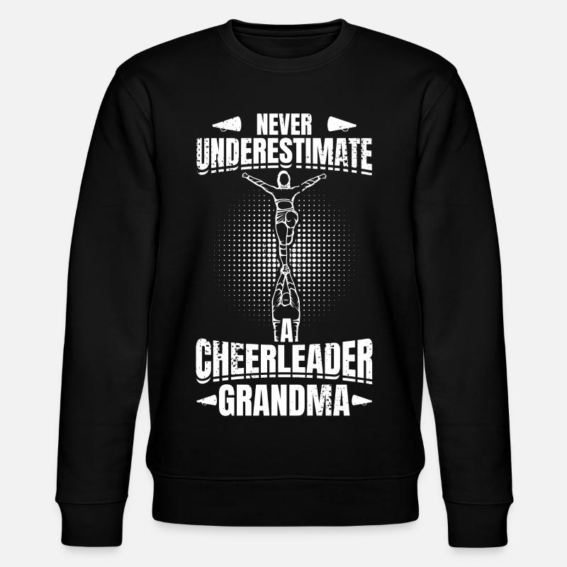 Never Underestimate Cheerleader Grandma - Stanley/Stella Unisex Bio-Sweatshirt CHANGER  - Schwarz