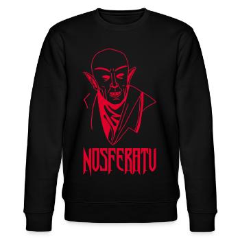 Nosferatu the Vampire (Red) - Stanley/Stella CHANGER Unisex Organic Sweatshirt - black - Front - Nik (191cm) & Marisol (170cm)