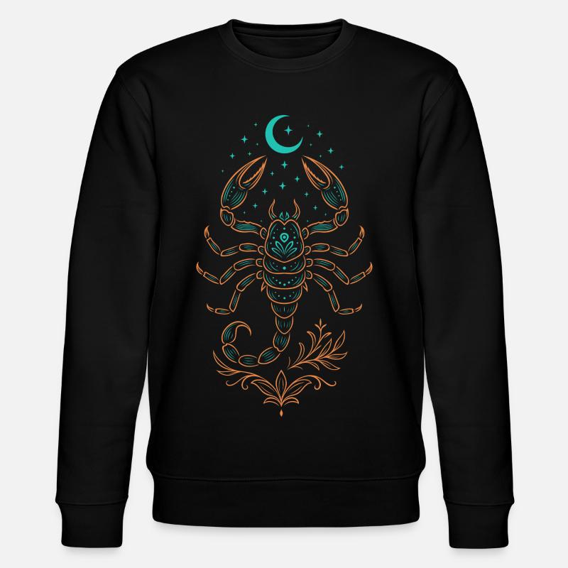 Skorpion Sternzeichen – Mystisches Symbol - Stanley/Stella Unisex Bio-Sweatshirt CHANGER - Schwarz