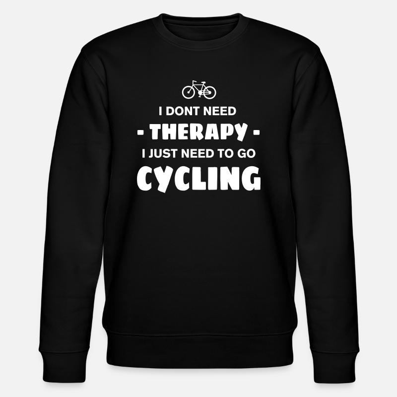 CYCLING THERAPY - Stanley/Stella Unisex Bio-Sweatshirt CHANGER  - Schwarz