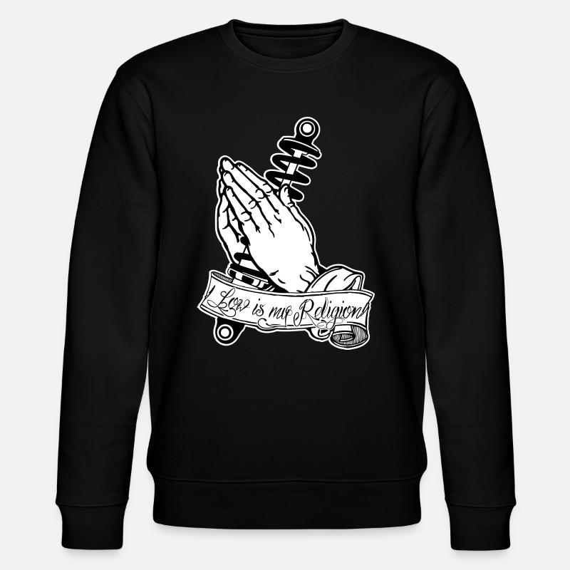 Praying Hands coilovers - Stanley/Stella Unisex Bio-Sweatshirt CHANGER  - Schwarz