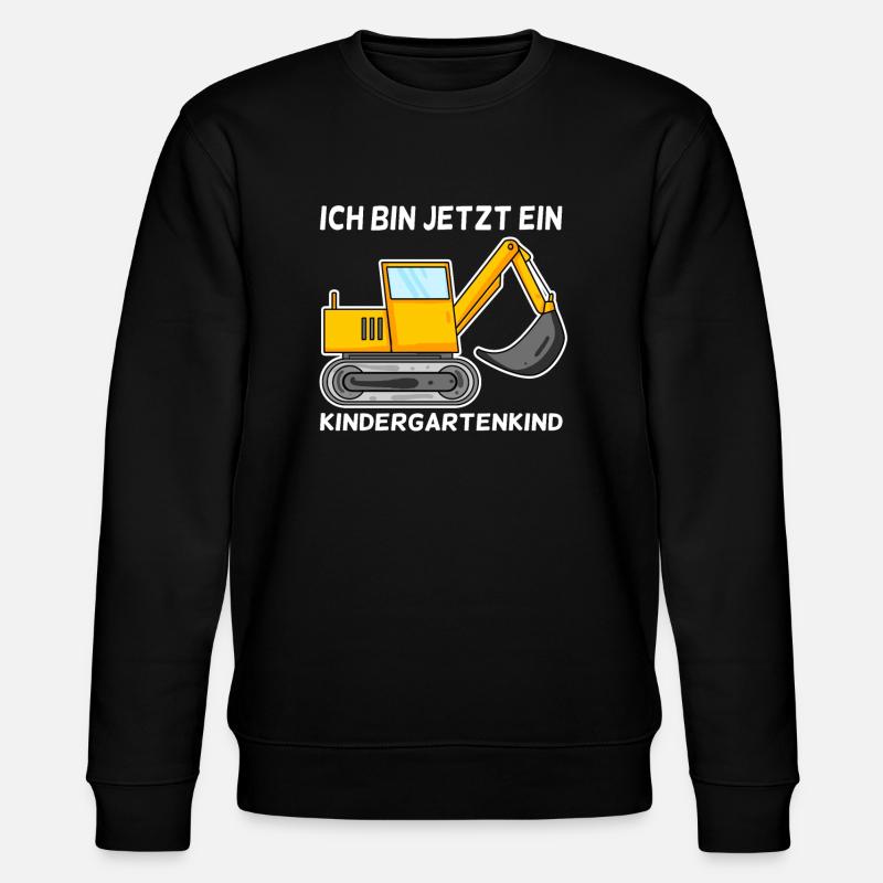 Kindergarten Bagger - Stanley/Stella Unisex Bio-Sweatshirt CHANGER  - Schwarz