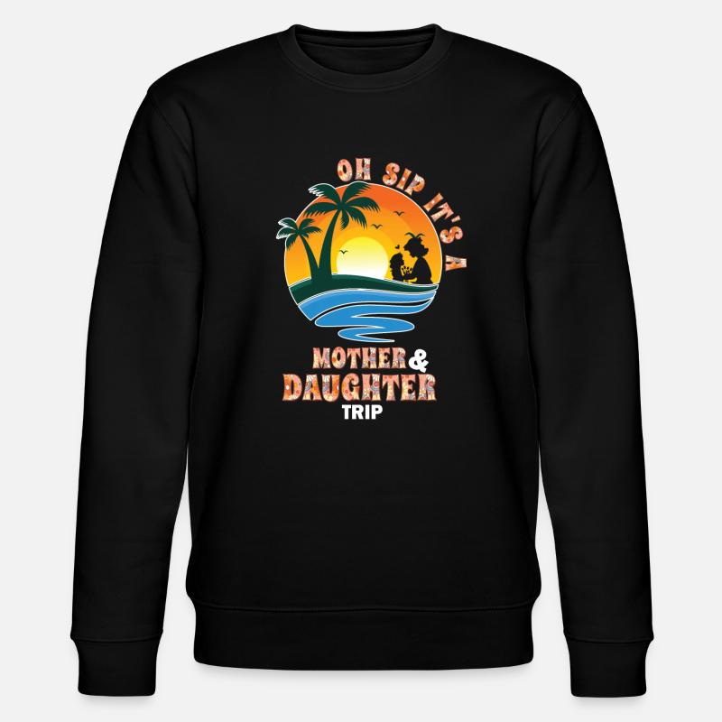 Mother-daughter trip 2024 - Stanley/Stella CHANGER Unisex Organic Sweatshirt - black