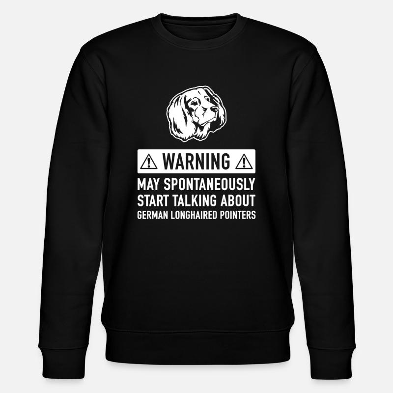Drôle Pointer Longhair Idée cadeau - Sweat bio CHANGER Stanley/Stella Unisexe - noir