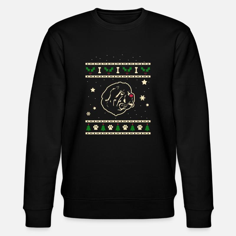 Neufundland Weihnachtsgeschenk - Stanley/Stella Unisex Bio-Sweatshirt CHANGER  - Schwarz