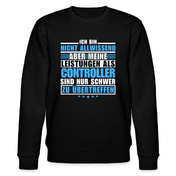 Unmatched performance as a controller - Stanley/Stella CHANGER Unisex Organic Sweatshirt - black - Front - Nik (191cm) & Marisol (170cm)