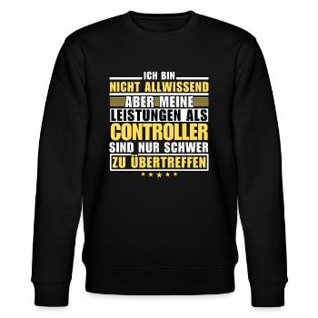 Unmatched performance as a controller - Stanley/Stella CHANGER Unisex Organic Sweatshirt - black - Front - Nik (191cm) & Marisol (170cm)