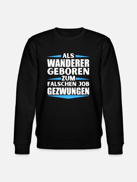 Wanderer im falschen Job gelandet - Stanley/Stella Unisex Bio-Sweatshirt CHANGER - Schwarz