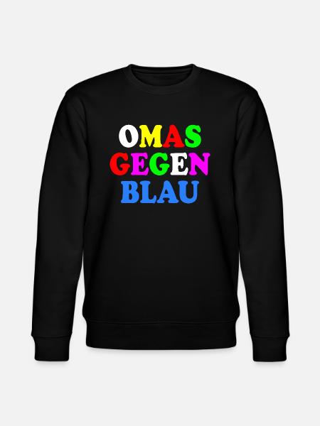 Omas gegen blau - Stanley/Stella Unisex Bio-Sweatshirt CHANGER - Schwarz