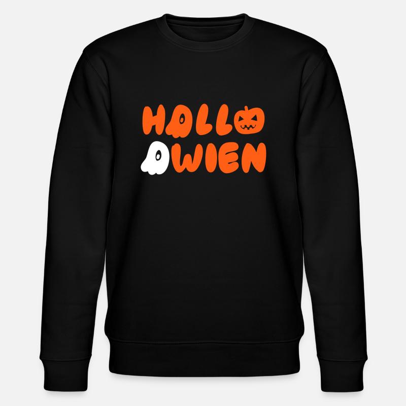 Hello Wien Halloween - Stanley/Stella Unisex Bio-Sweatshirt CHANGER - Schwarz