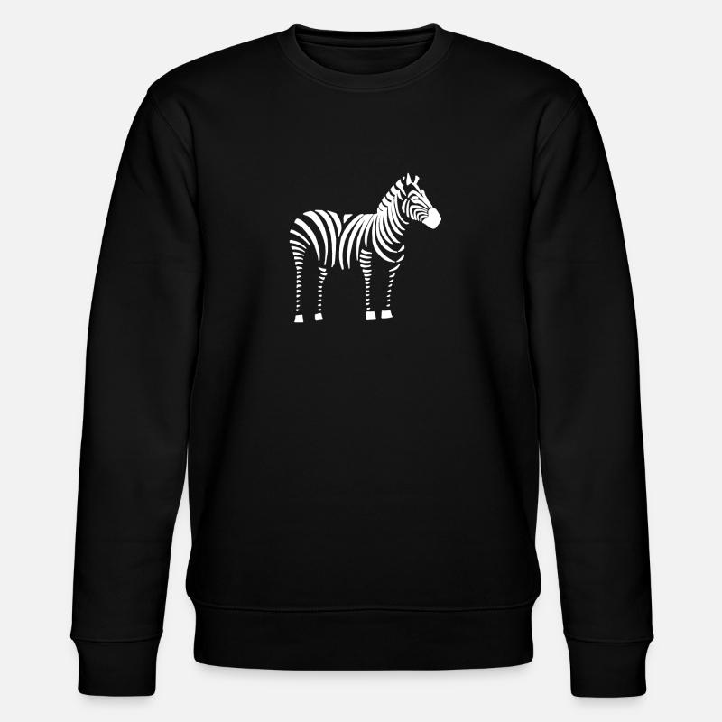Zebra - Stanley/Stella Unisex Bio-Sweatshirt CHANGER  - Schwarz