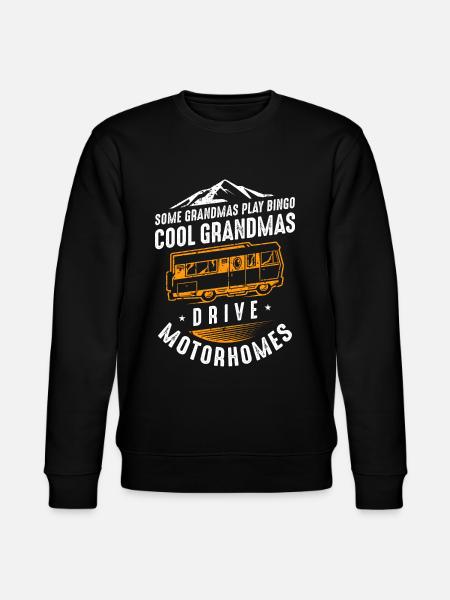 Cool Grandmas Drive Motorhomes - Stanley/Stella CHANGER Unisex Organic Sweatshirt - black