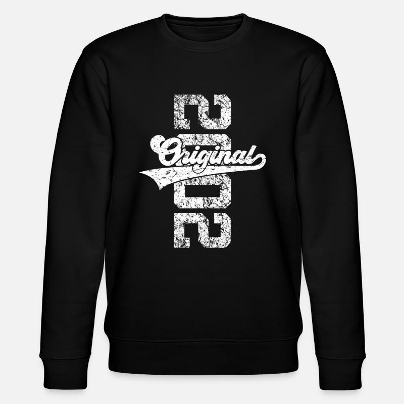 24TH BIRTHDAY ORIGINAL 2002 - Stanley/Stella CHANGER Unisex Organic Sweatshirt - black