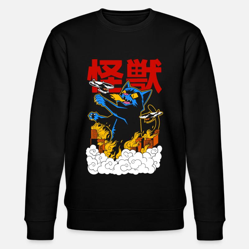 MIAOU MONSTER - Sweat bio CHANGER Stanley/Stella Unisexe - noir