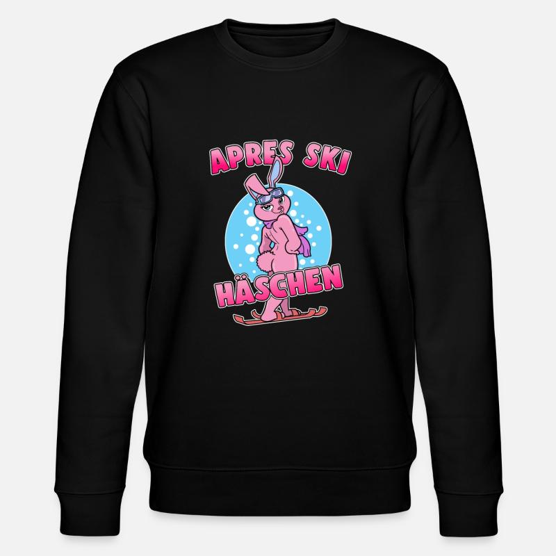 Apres Ski Häschen - Stanley/Stella Unisex Bio-Sweatshirt CHANGER  - Schwarz