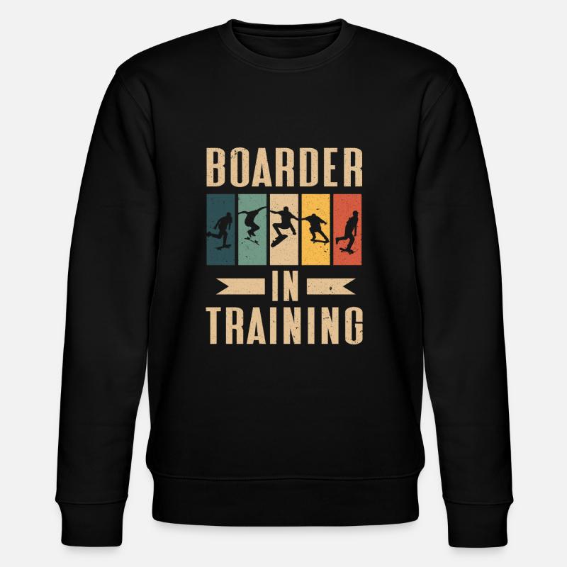 Skateboarder im Training Skateboard - Stanley/Stella Unisex Bio-Sweatshirt CHANGER  - Schwarz