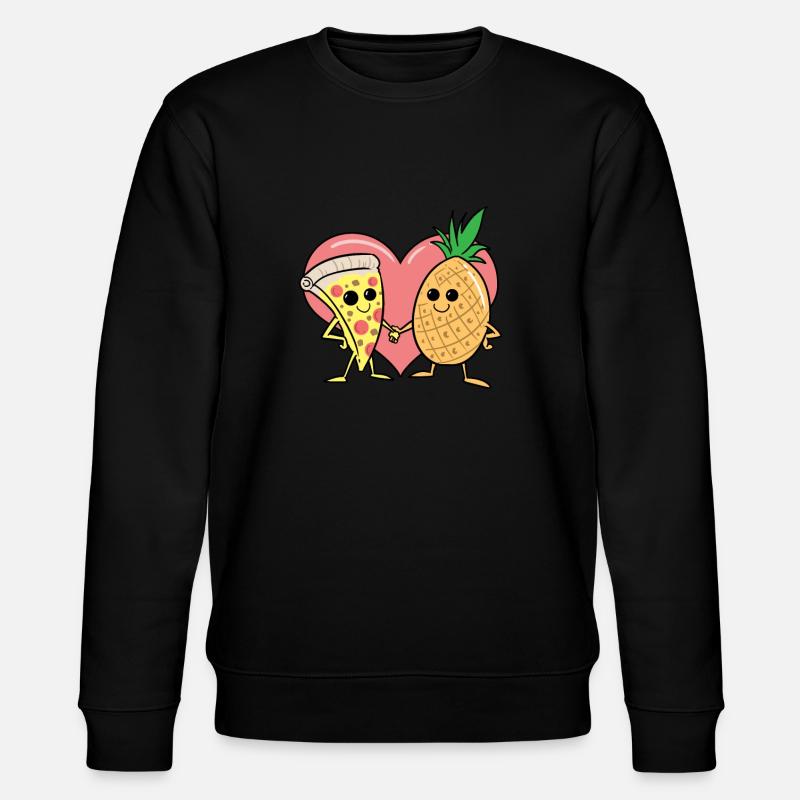 Pizza Ananas Hawaii Pizza - Stanley/Stella Unisex Bio-Sweatshirt CHANGER  - Schwarz