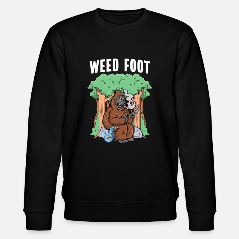 Marihuana Bigfoot Weed - Stanley/Stella Unisex Bio-Sweatshirt CHANGER  - Schwarz