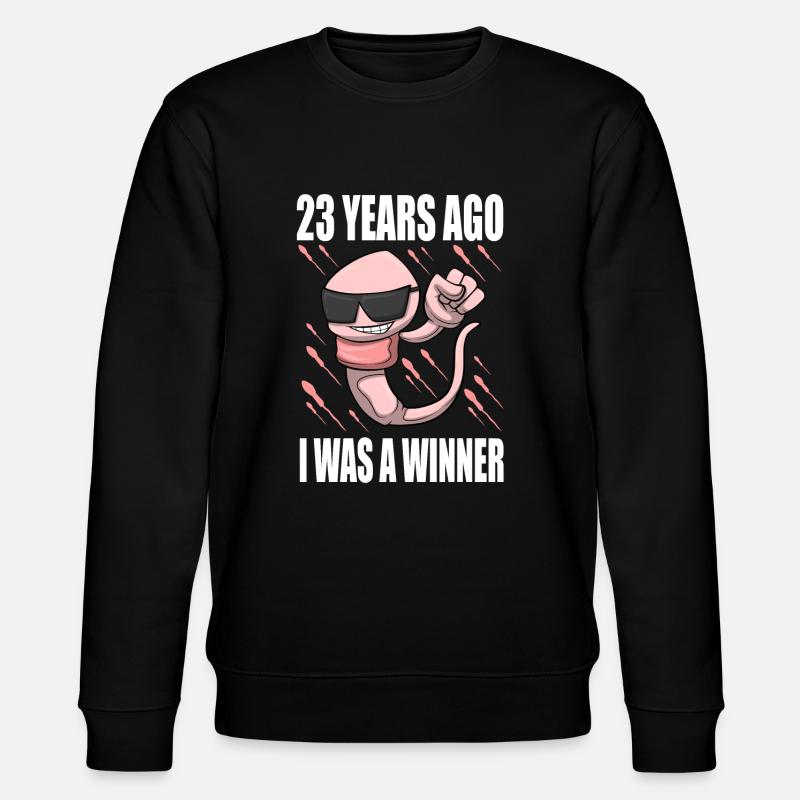 Homme Sperme Anniversaire 23 ans - Sweat bio CHANGER Stanley/Stella Unisexe - noir
