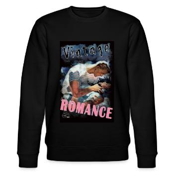 VINTAGE ROMANCE 1 BIS Von Yume Origins - Stanley/Stella Unisex Bio-Sweatshirt CHANGER  - Schwarz - Vorne - Nik (191cm) & Marisol (170cm)