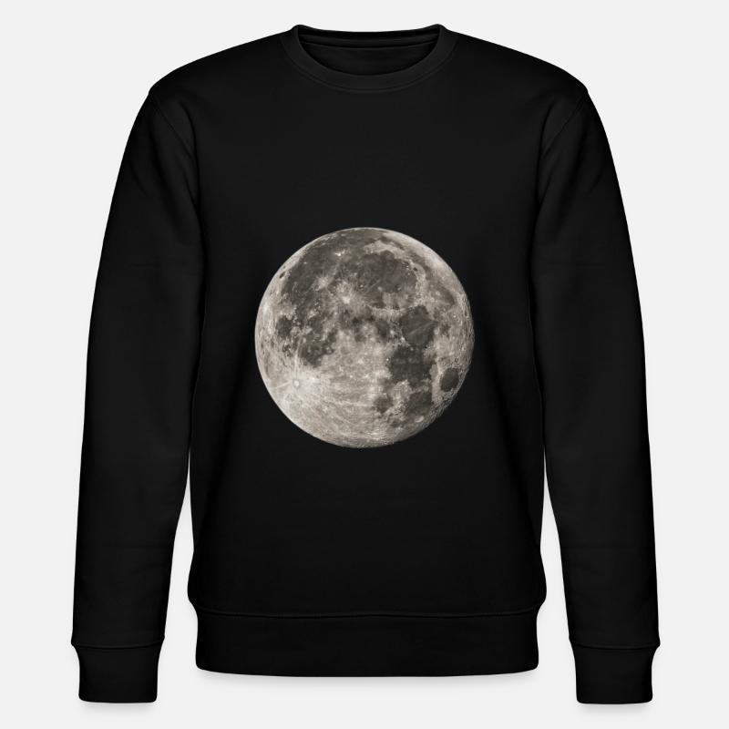 Vollmond - Stanley/Stella Unisex Bio-Sweatshirt CHANGER  - Schwarz