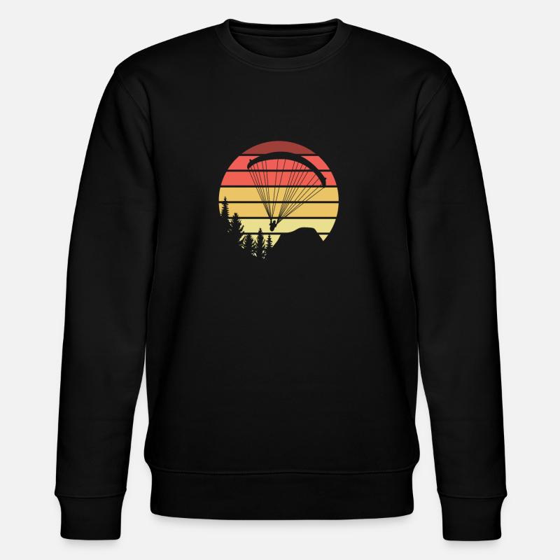 Paragliding paragliding gift idea - Stanley/Stella CHANGER Unisex Organic Sweatshirt - black