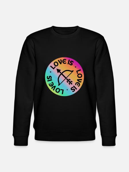 Archery: Love is. - Stanley/Stella CHANGER Unisex Organic Sweatshirt - black