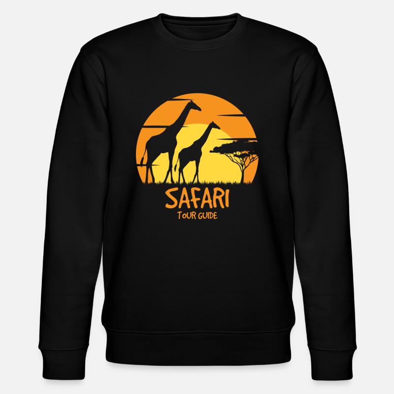 Safari Reiseführer - Stanley/Stella Unisex Bio-Sweatshirt CHANGER - Schwarz