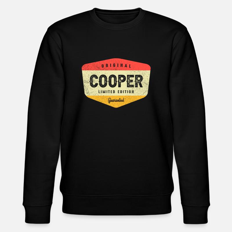 Cooper Personalized Name - Cooper - Stanley/Stella CHANGER Unisex Organic Sweatshirt - black