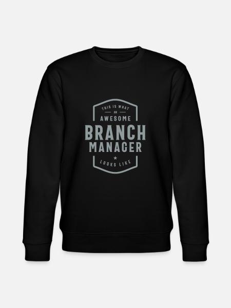 Branch Manager Funny Job Occupation - Stanley/Stella CHANGER Unisex Organic Sweatshirt - black