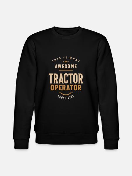 Tractor Operator - Stanley/Stella CHANGER Unisex Organic Sweatshirt - black