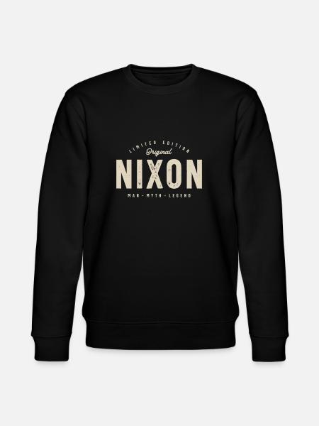 Nixon Personalized Name - Stanley/Stella CHANGER Unisex Organic Sweatshirt - black