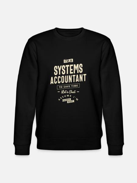 Systems Accountant Job Title Profession - Stanley/Stella CHANGER Unisex Organic Sweatshirt - black