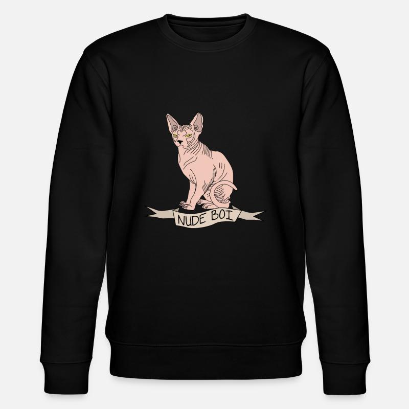 Chat nu don sphynx - Sweat bio CHANGER Stanley/Stella Unisexe - noir