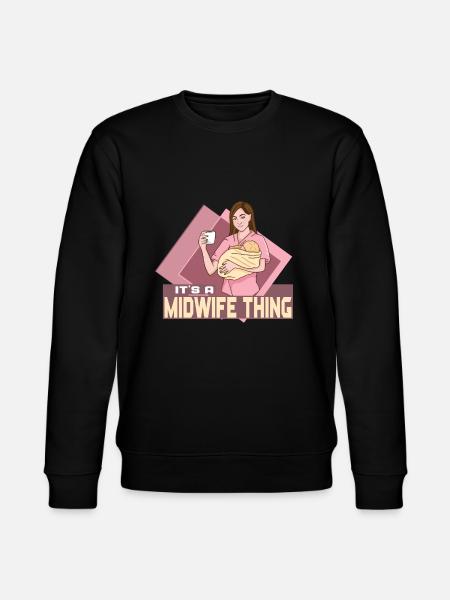 It's a Midwife Thing - Stanley/Stella Unisex Bio-Sweatshirt CHANGER  - Schwarz
