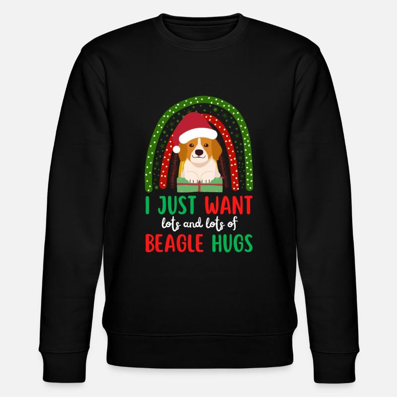 Noël Mignon Beagle Kawaii - Sweat bio CHANGER Stanley/Stella Unisexe - noir