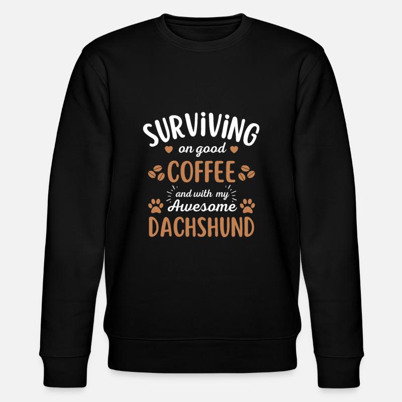Teckel Café Chien Café - Sweat bio CHANGER Stanley/Stella Unisexe - noir