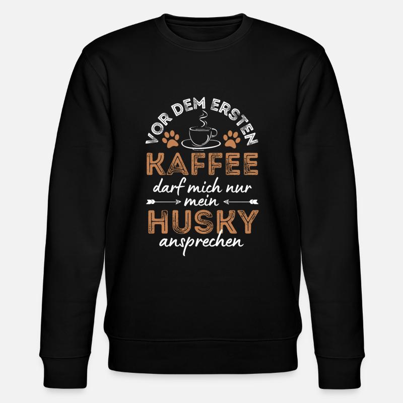 Husky Coffee Dog Cafe - Sweat bio CHANGER Stanley/Stella Unisexe - noir